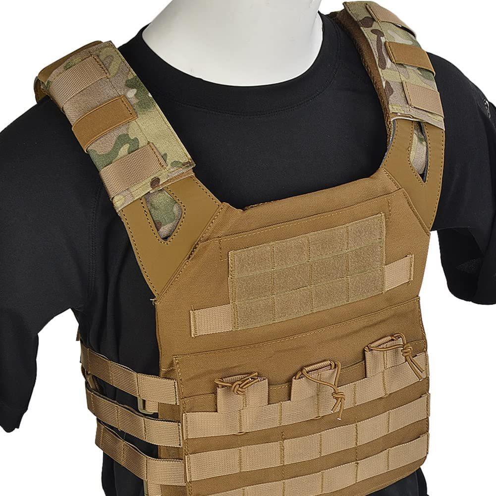 Adjustable Shoulder Pads for Backpacks Tactical Vest Shoulder Pads Anti-Slip Breathable Mesh Quick-Release Outdoor Photography Travel Backpack