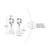 Star Hoop,Stainless Steel Star Earring, Polaris Dangle Hoop Earring, Stars Charm Earrings For Men Women Jewelry