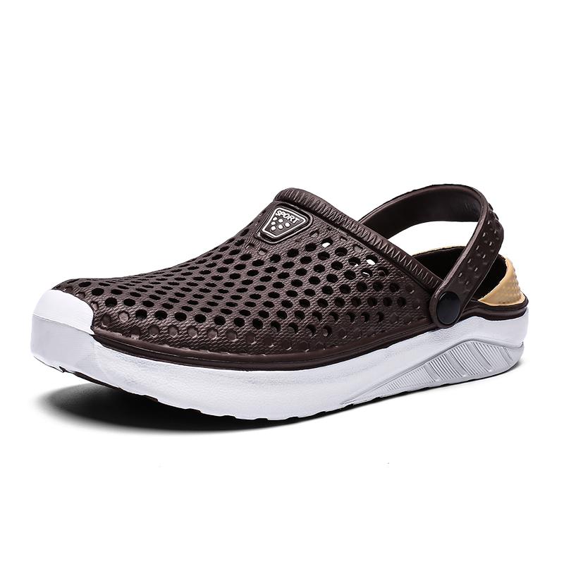 Men's Flat Sandasl 2024 Outdoor Summer Couple Beach Shoes Breathable EVA Slippers for Men Light Male Slip On Slides Shoes Clogs