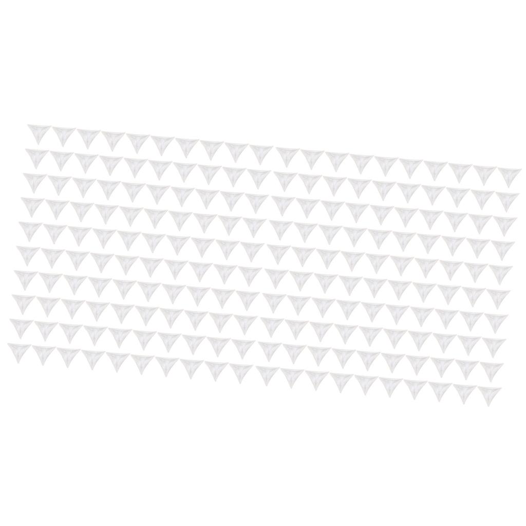 200pcs Inside Corner Dust Guards Clear Triangular Anti Collision Dust Proof Table Corner Guards for