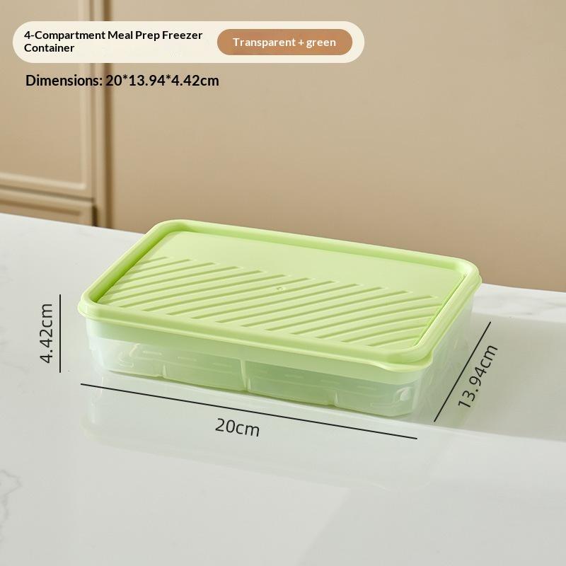 Detachable Multi Compartment Food Storage Box Freshness Preservation Meat Rice Freezing Sub Packing Rectangular Box