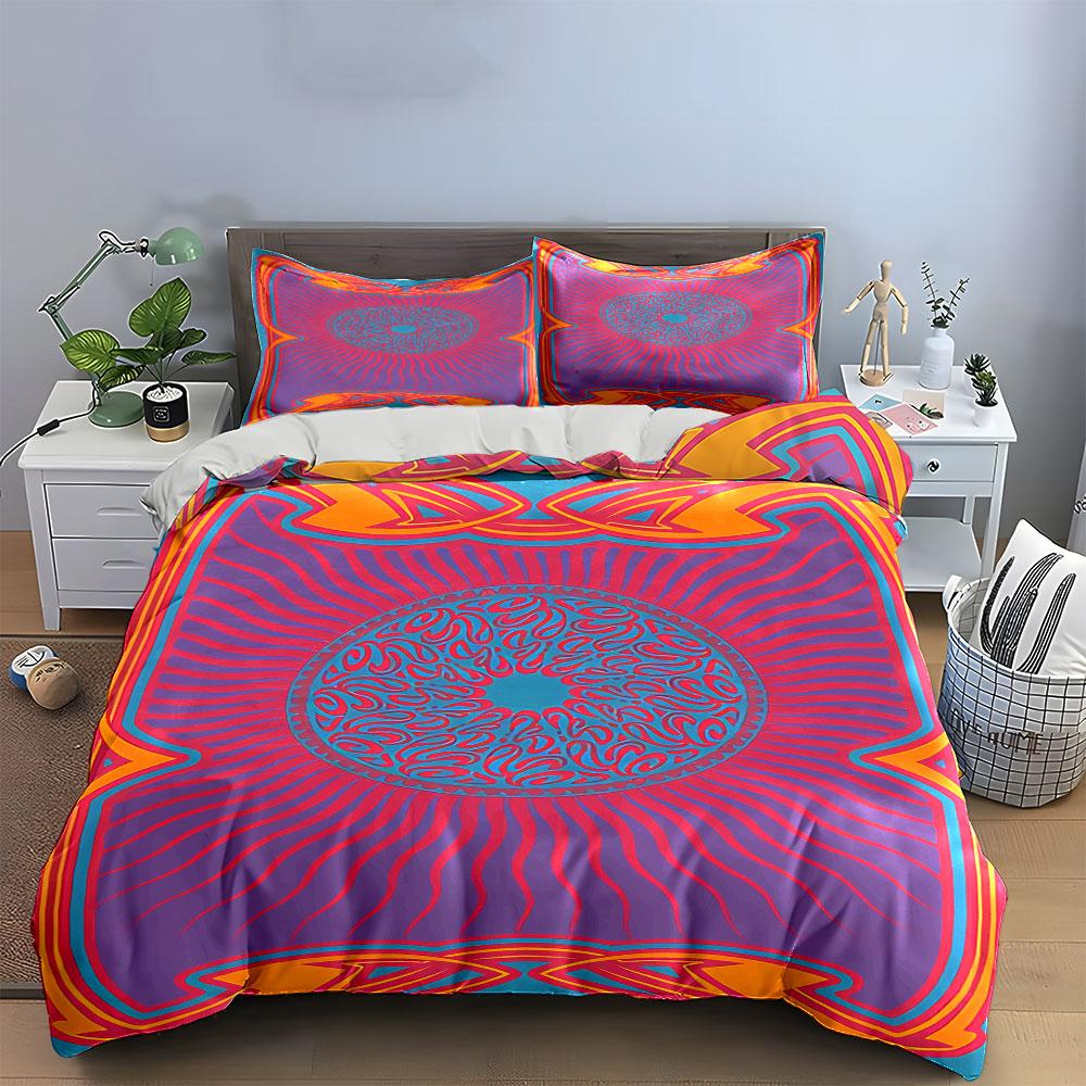 Abstract swirling central circle. Bedding sets Duvet cover sets Duvet covers Pillowcases(1 * Duvet Cover 2 * Pillowcases without duvet insert)