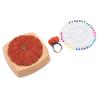 Pin Cushion Kit Cute Pumpkin Shape Pin Cushion Wooden Base with Finger Ring Pincushions Sewing Pins