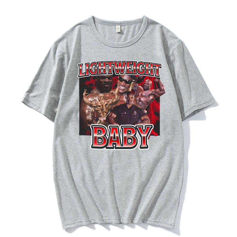 Funny Meme Ronnie Coleman Vintage Gym Graphic Tee Shirt Men Women Fashion Summer Tshirts Oversized Casual 100 Cotton T Shirts