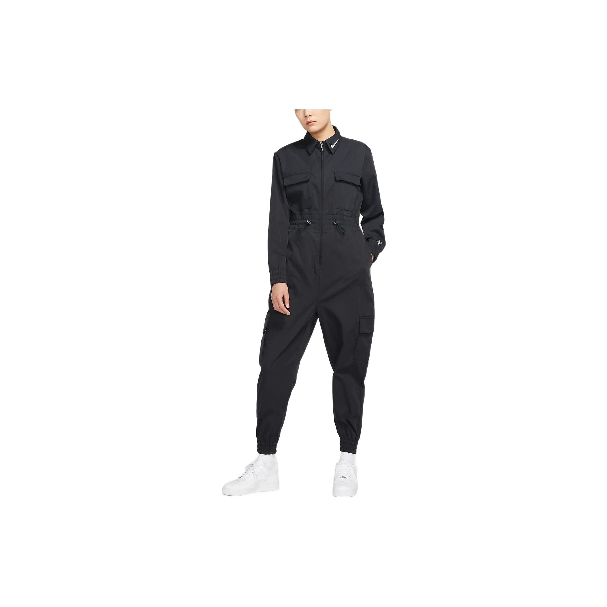 Nike Bodysuits Women`s Black Lapel Straight