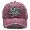 Baseball Cap With "SAUDI ARABIA" "YALLA SAUDI" Flag Printed , Adjustable Baseball Hat Lightweight Fashion Leisure Casual Sun Hat
