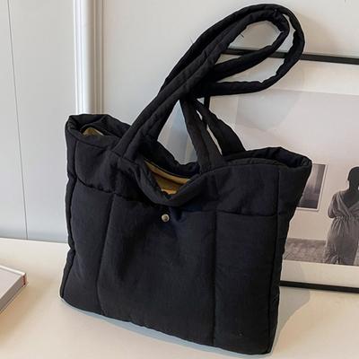 Umhängetasche für Damen, einfarbig, weiches Tuch, große Kapazität, Damenhandtaschen, Tragetaschen