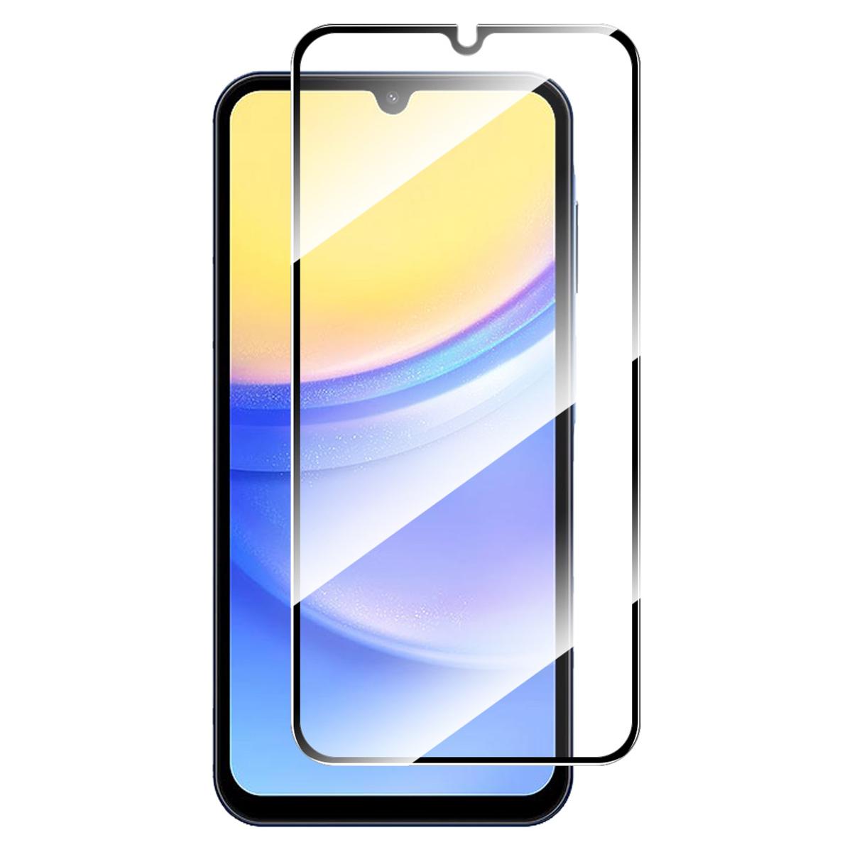 

ENKAY HAT PRINCE Для Samsung Galaxy A15 4G/5G Захисне скло на весь екран з шовкографією з високоалюмосилікатного скла Type A