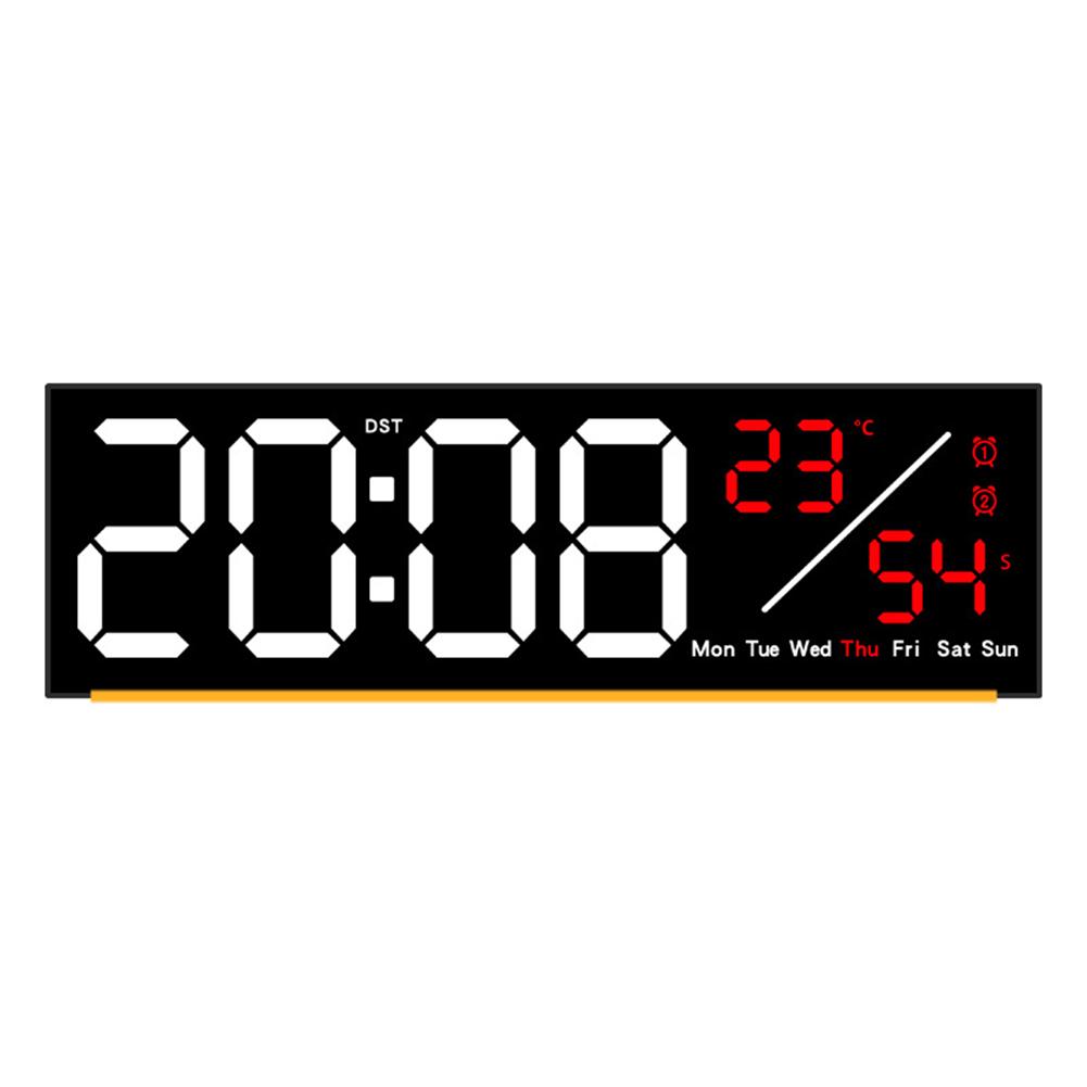 Digital LED Clock With Time Date Temperature Alarm Timers Stopwatch 12/24H DST LED Countdown Table  Clock