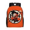 Kid Goku Flying On Nimbus Dragon Ball Backpack  Cute Backpacks Youth Hiking Big High School Bags Design Rucksack