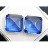 Natural Sapphire CERTIFIED Loose Gemstone Square Shape 20.20 Carat Blue Pair