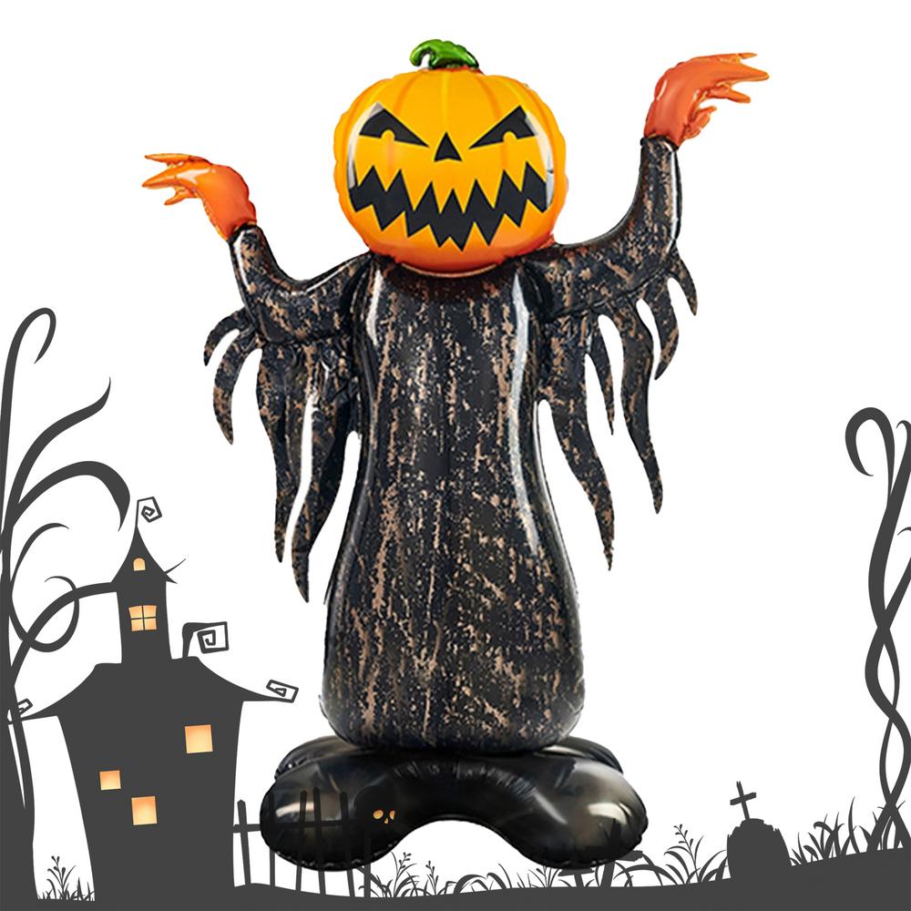 Scary Halloween Balloons Cartoon Gothic Foil Balloons Funny Party Decoration Holiday Pumpkin Decor For Desktop Haunted House