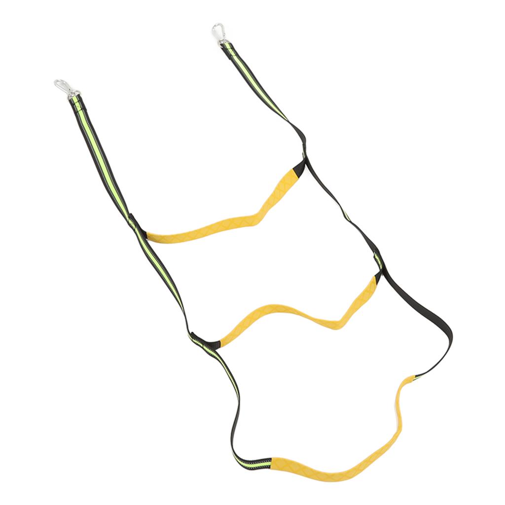 Boat Marine Rope Ladder Boarding Rope Ladder for Inflatable Boat Kayak Motorboat Canoeing Fluorescent Green 3 Stairs