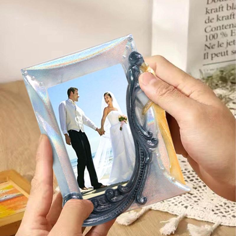 Photo Frame Mold Silicone Plate Holder Mold for Epoxy Casting Home Decoration Pictures Frame Artworks Display Holder
