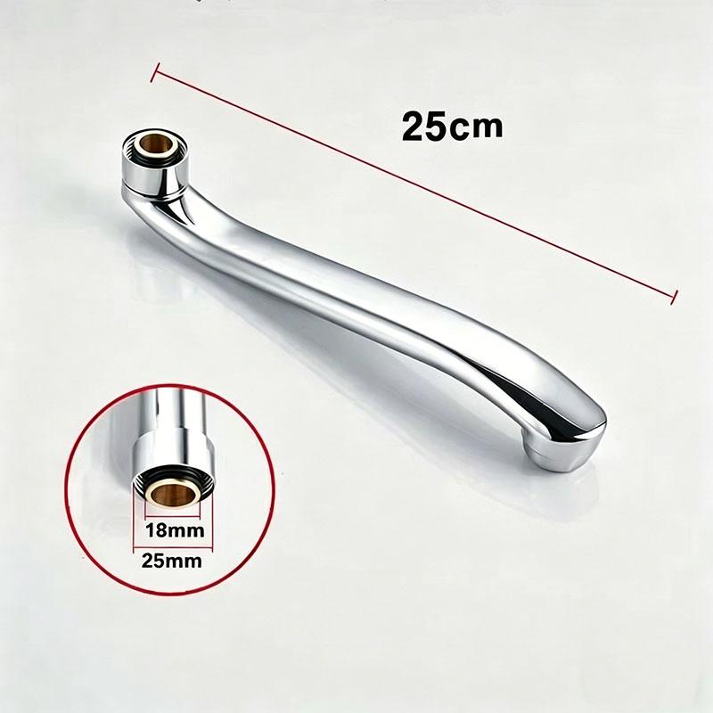 S-Type Faucet Extender Connector - Quick Open Stainless Steel Basin Faucet Tube Outlet Pipe Replacement Fittings
