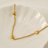 Korean Niche Design Peach Heart Necklace Stainless Steel Versatile Women's Love Bracelet Jewelry