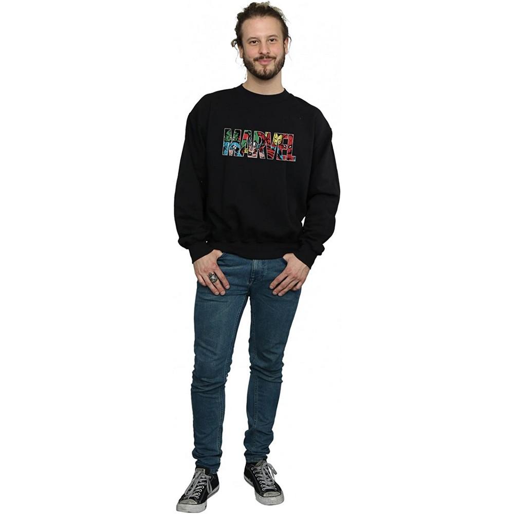 Marvel Comics Herren-Sweatshirt mit Infill-Logo