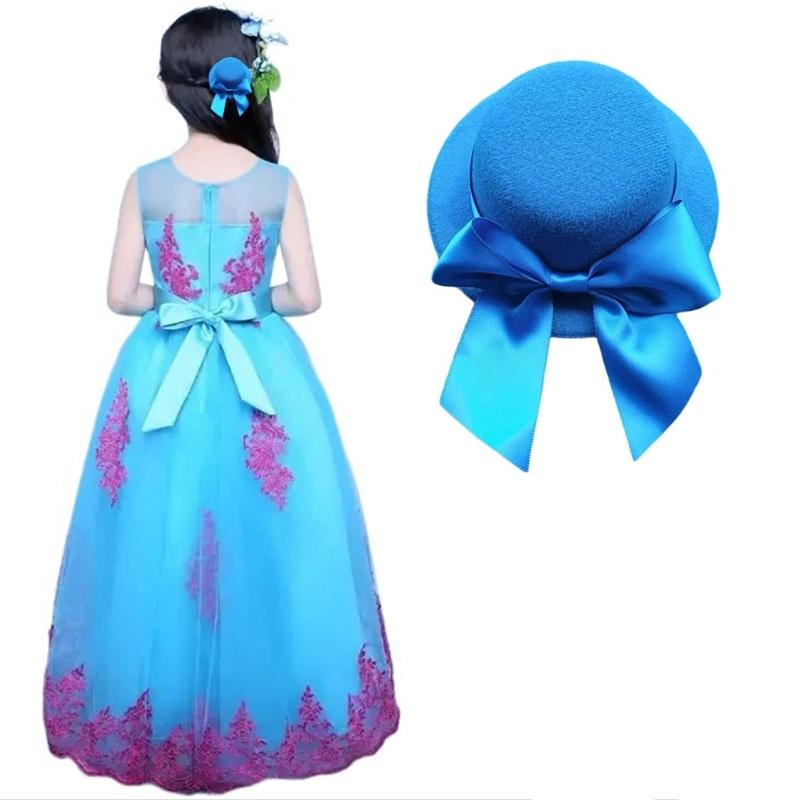 Girl Bowknot Decals Fascinator Hat Hair Clip Banquets Party Hair Clip for Teens Medieval Taking Photo Medieval Hairpin
