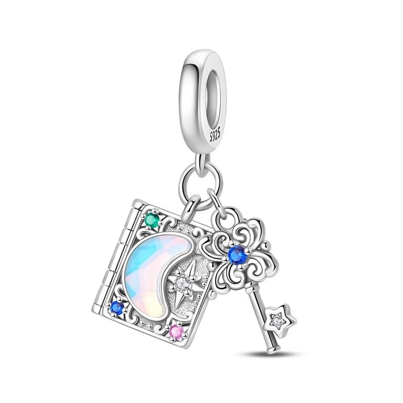 New 925 Silver Magic Cat Rabbit Charms Beads Family Infinite Loops Winter Fit 3Mm Exquisite Bracelet Diy Jewelry