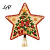 Immersive Festival Crafting DIY Christmas Tree Topper Star Kit with Faux Pearl & Rhinestone Materials Santa Snowman Reindeer Handmade Angel