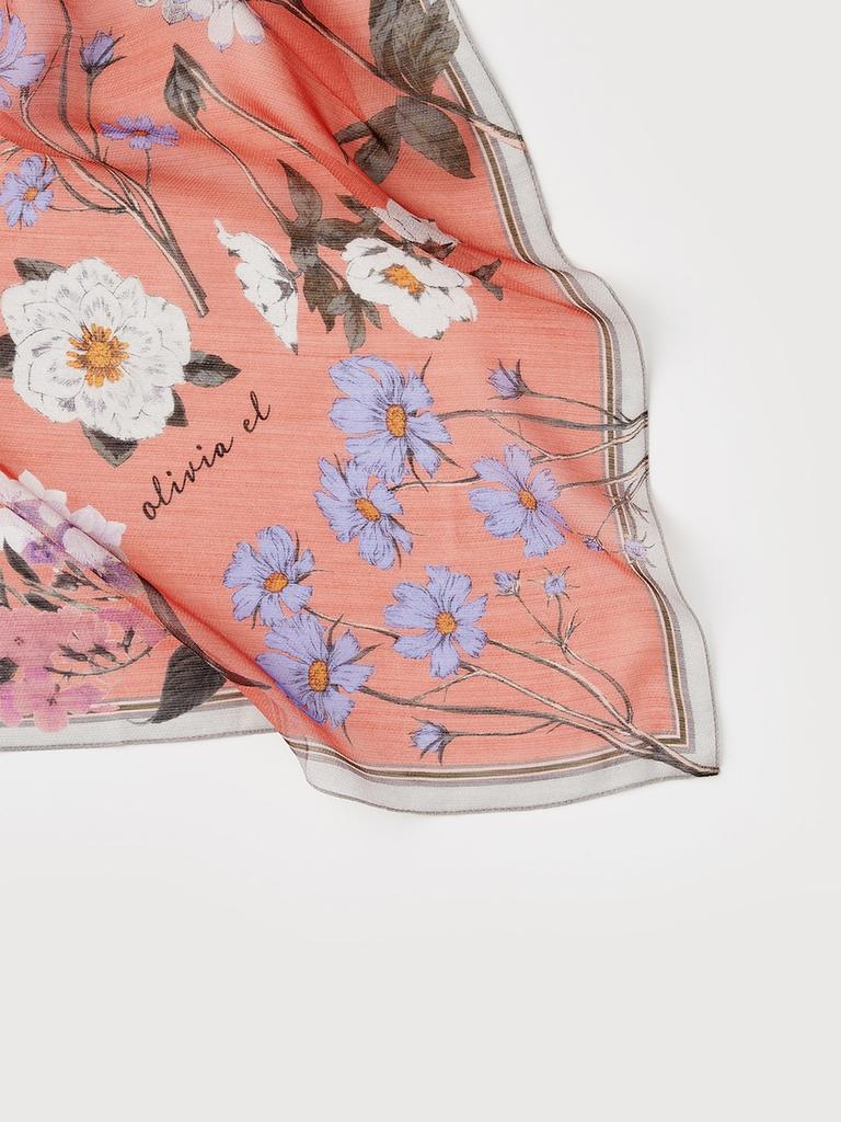 Flower Square Scarf_VYCXF4Z7211