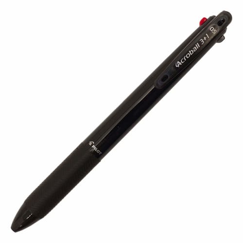 

PILOT Multifunctional Pen Acroball 3+1 3 Color Ballpoint Pen (Black, Red, Blue) 0.5mm+Sharp [Black] BK