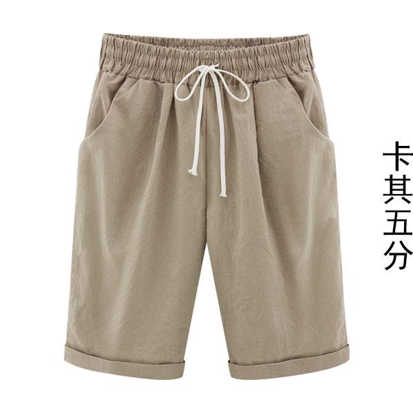 New Summer Casual Pants For Women, Thin Cut, Outerwear, Mid Length Pants, Plus Size Women'S Clothing