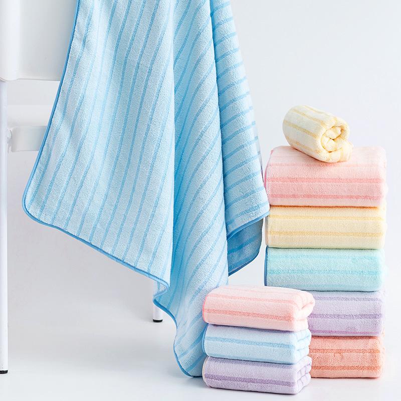 Coral Fleece Towel Set Water-absorbing Household Quick-drying Home Daily Use Two-piece Towel Set Soft