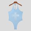 INCERUN Men Halter Sling Sleeveless Fitted Briefs Bodysuits One Piece Underwear Jumpsuits Party Wear