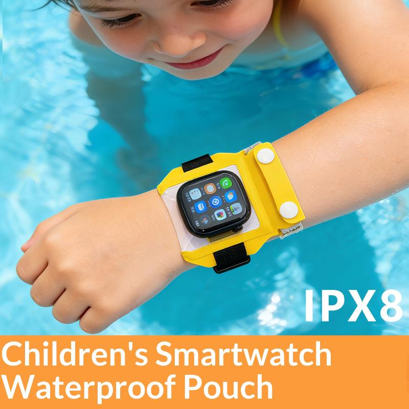 Kids Smartwatch Waterproof Protector Pouch, Portable Sealed Touch Screen Bag, Ideal for Swimming, Drifting and Underwater Use