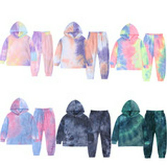 2026 Autumn/Winter European & American Boys' Solid Color Jacket Plus Velvet Hoodie & Long Pants Set (Middle & Big Kids)