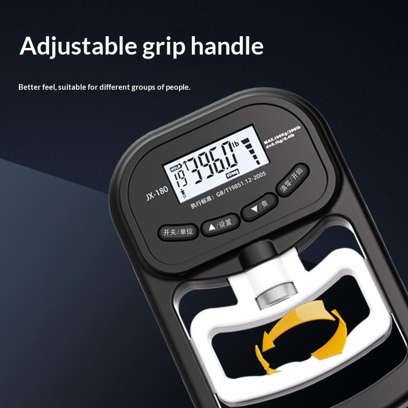 396Lbs/180Kg Digital Hand Grip Strength Tester Adjustable Electronic Grip Dynamometer For Fitness Training