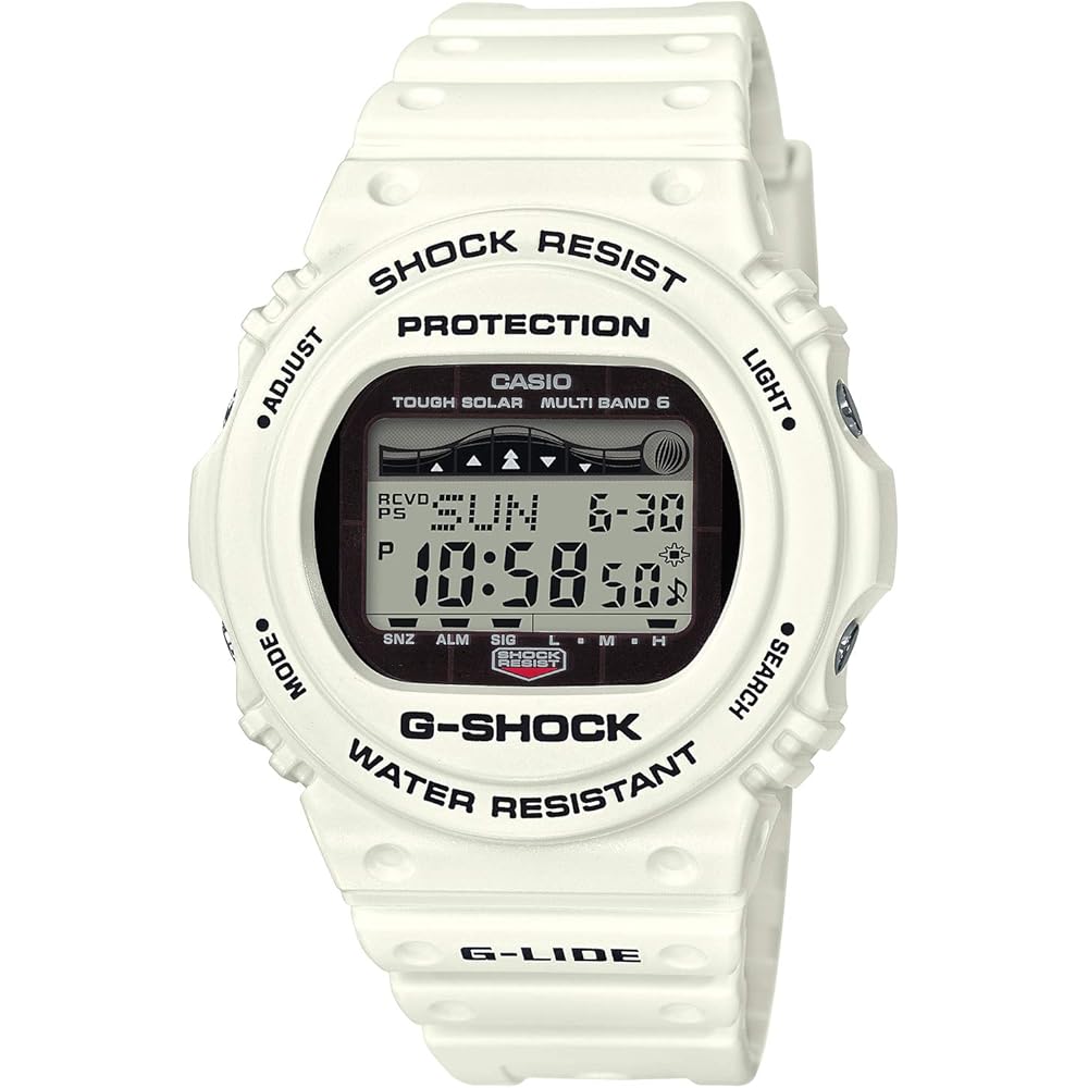 Casio G-Shock G-Lide Solar Radio Men s Watch White