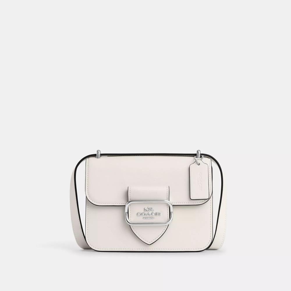 

Серебряный мел через плечо Coach Morgan Square Crossbody