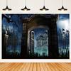 Graveyard Skull Background Ghosts 2025 Halloween Party Horror Night Theme Wall Decoration Banner Baby Backdrop Studio Photo Prop