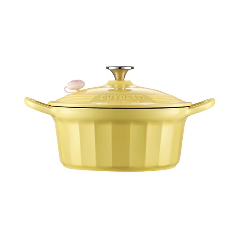 Buydeem 25cm Enamel Cast Iron Stew Pot