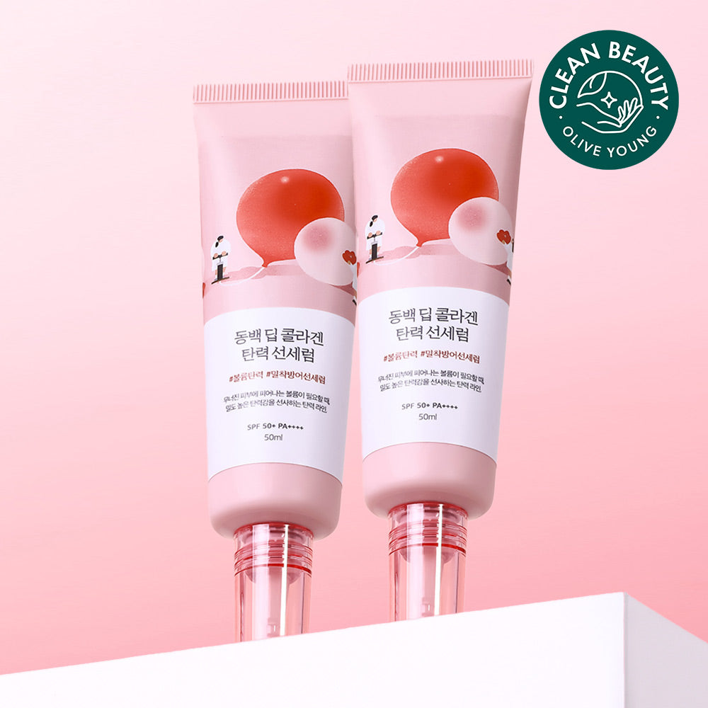 ROUND LAB Camellia Deep Collagen Firming Sun Serum 50ml (1+1, 100ml total)