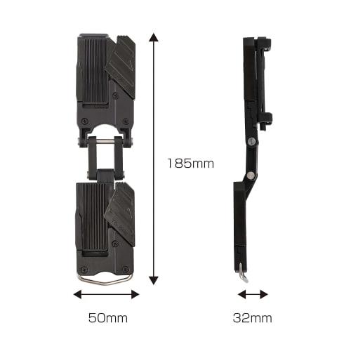Tajima Safe System Safe Retrofit Holder, Upper and Lower, Dual-Connected, Saves Space Around the Waist, Easily Accessible for Easy Access to Tools and