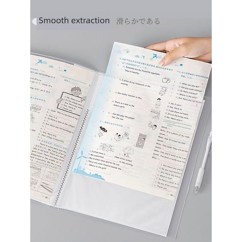 Document Storage Loose-Leaf Flip Test Papers for Students Storage Paper Buggy Bag Music Score Clip Music Score Magazine Cut Page Category Folder