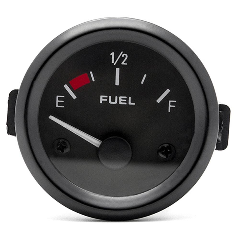 N61R-Auto Fuel Level Gauge Car Modification Instrument Fuel Gauge 0-90Ohms 12V/24V Oil Tank Level 52Mm Universal Car Marine