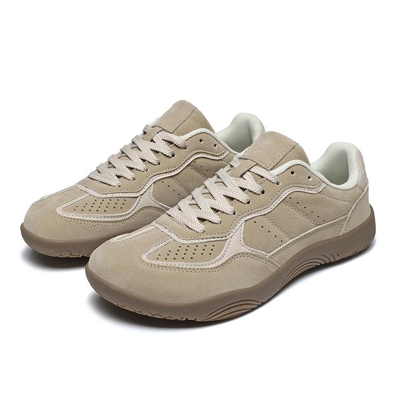 Men's Cross-Border Low-Top Lace-Up Autumn Wide Toe Casual Barefoot Flat Shoes, Plus Size Trendy Style