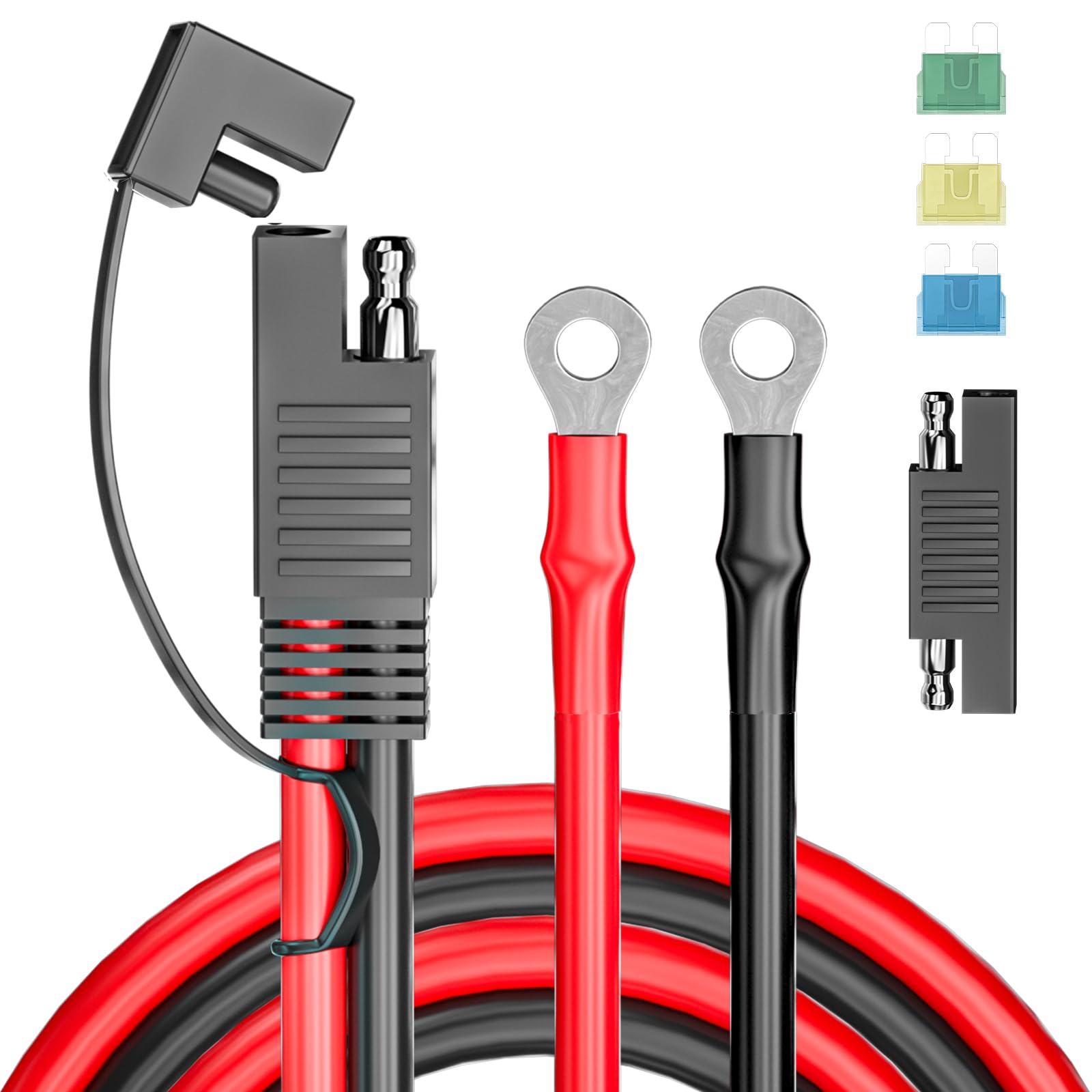 

Cleqee 100 см Удлинительный кабель SAE - клемма кольцо Кабель для зарядки SAE Удлинитель SAE 100cm