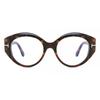 Women Blue Light Block Eyeglasses Ft5950 B