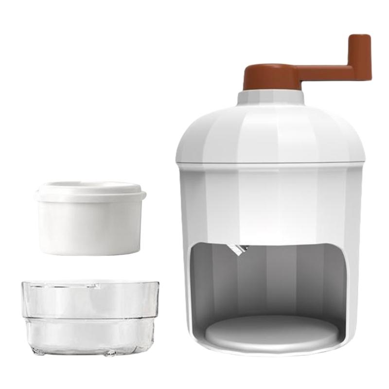 

Delicate Manual Shavers Portable Hand Cranks Ice Crusher Snow Cone & Slush Machine for Refreshing Beverages
