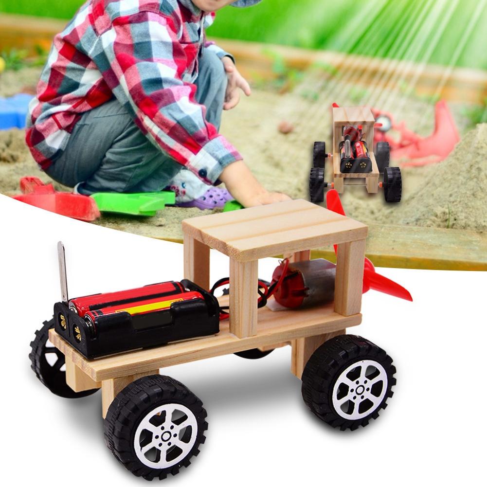 Juguetes de Experimentos Educativos DIY Niños Ciencia Física Ensamblando Juguete Modelo de Coche
