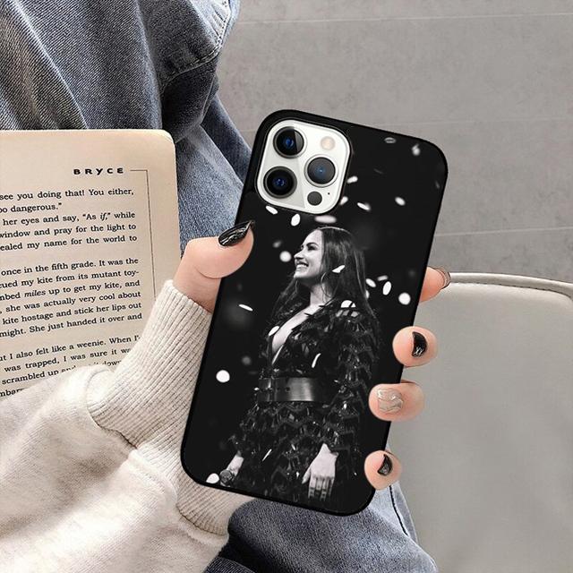 Demi Lovato Bildmalereien Handyhülle Rückseite für iPhone 17 Air 16e 15 14 13 11 12 Pro Max Plus Hülle Coque
