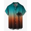 Travel Men Hawaiian Shirt 3d Plant Shirt For Men Palm Tree Print  Hawaiian Shirts 2025 Summer Beach Flower Shirt