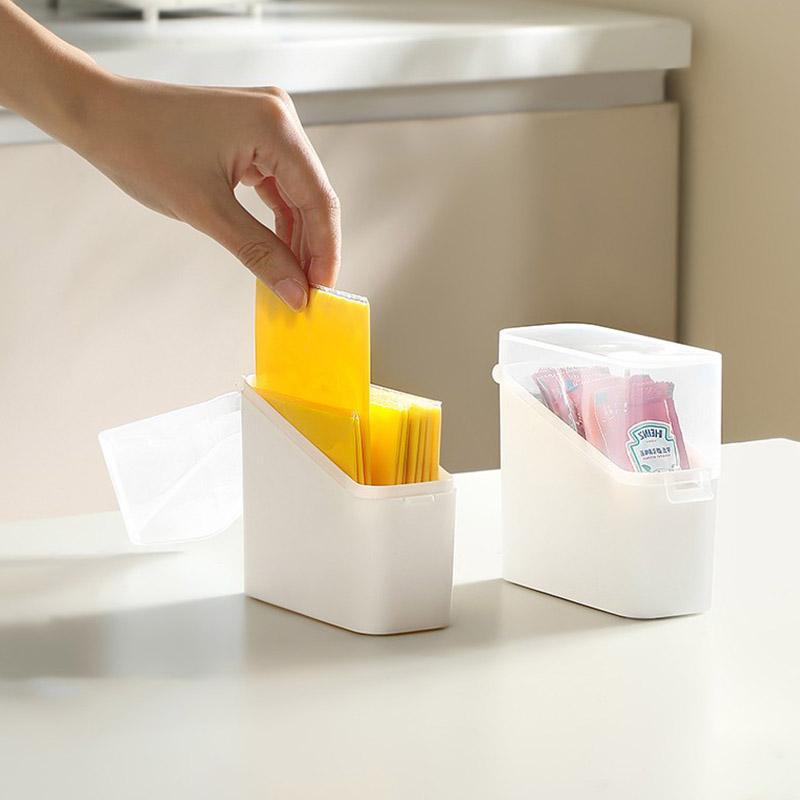 Houseeker Kühlschrank Organizer Behälter Teebeutel Aufbewahrung Käse Kaffee Halter Behälter Klar Küche Sortieren Organisieren Box