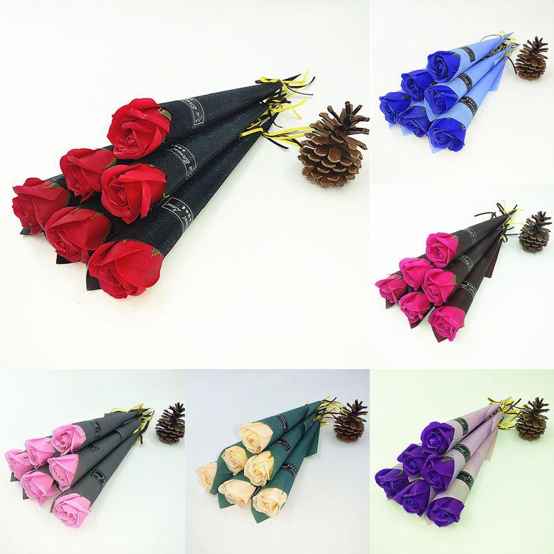 Künstliche Rosenseifenblume, ewiger Einzelstrauß, Dekoration für Zuhause, Partys, Hochzeiten, Geschenk