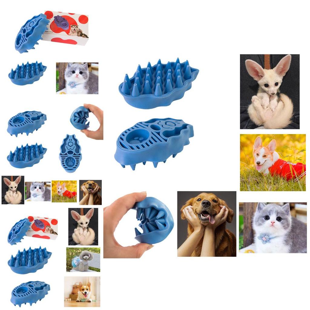 Dual-function Pet Brush Massages And Removes Hair Effectively